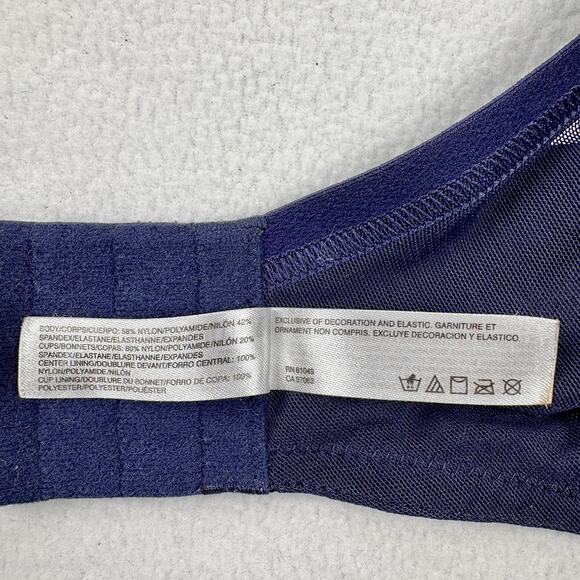 WACOAL 34DDD Ultimate Side Smoother Underwire T-Shirt Bra 853281 Eclipse Blue - Picture 7 of 16